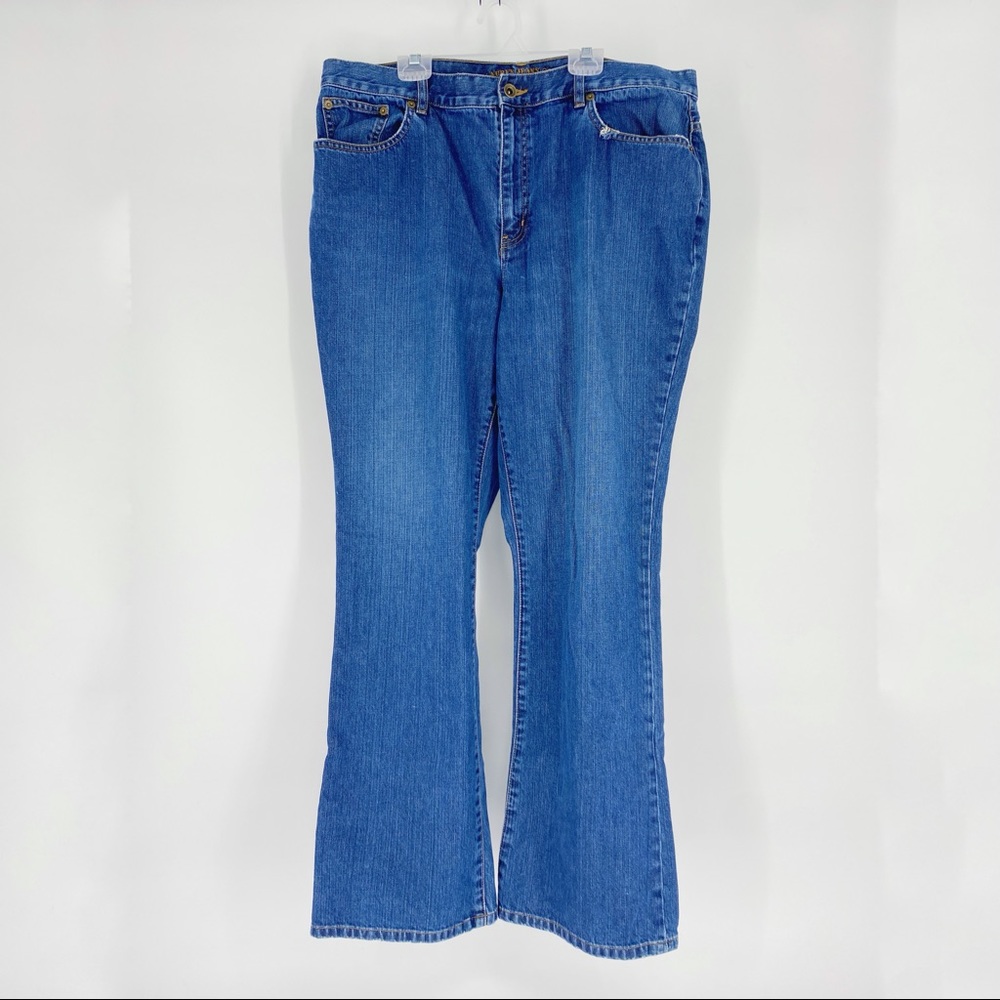Lauren Jeans Co. Premium Bootcut Denim Jeans Ralph Lauren Size 16